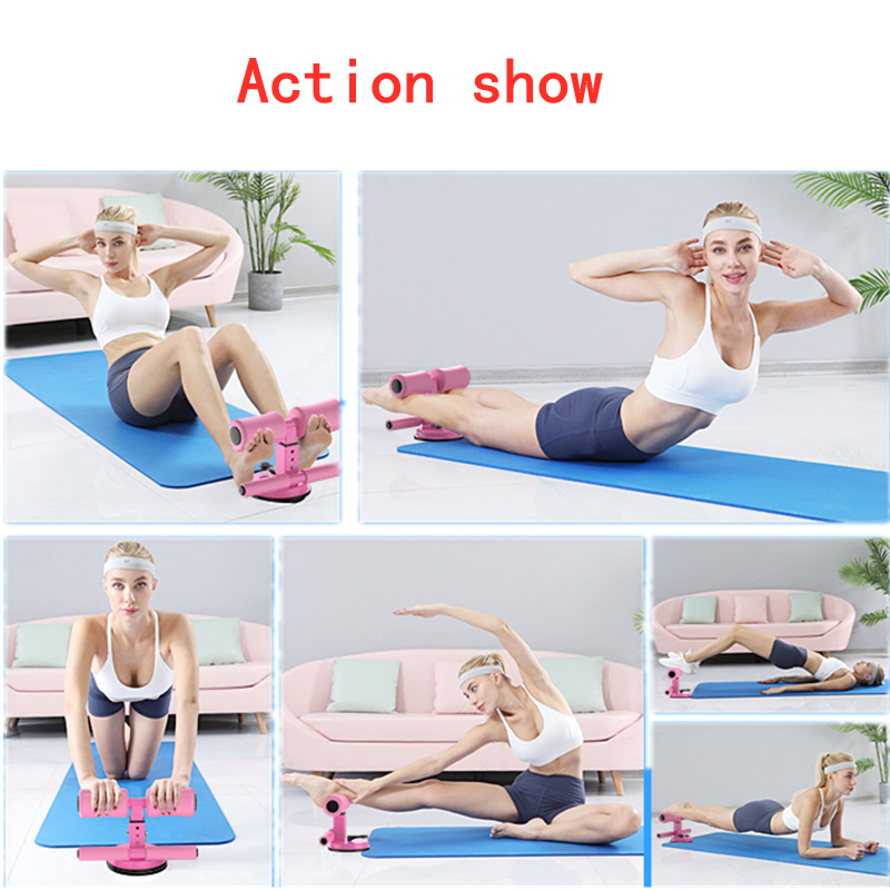 Gym Equipment Exercised Abdomen Arms Stomach Thighs LegsThin Fitness Suction Cup Type Sit Up Bar Self-Suction abs machine