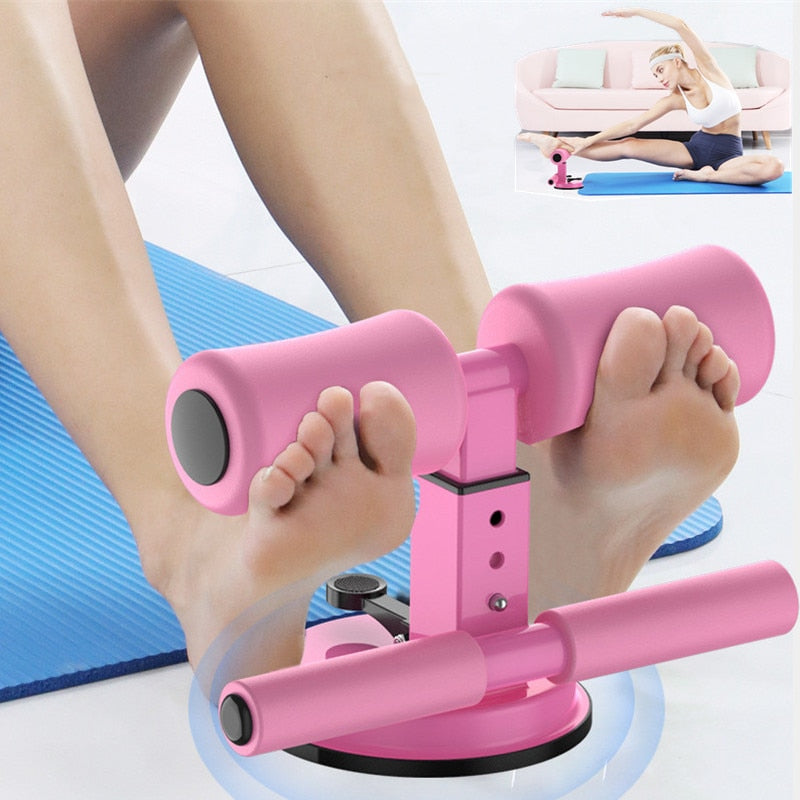 Gym Equipment Exercised Abdomen Arms Stomach Thighs LegsThin Fitness Suction Cup Type Sit Up Bar Self-Suction abs machine