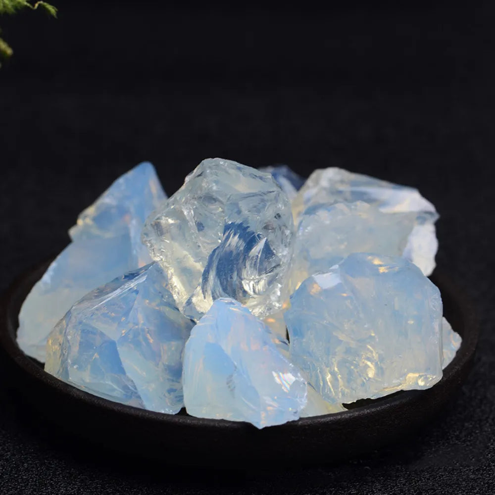 Natural Opal Rough Stones Quartz Crystal Raw Mineral Reiki Healing Crystals Gem Specimens Collectible Home Decor