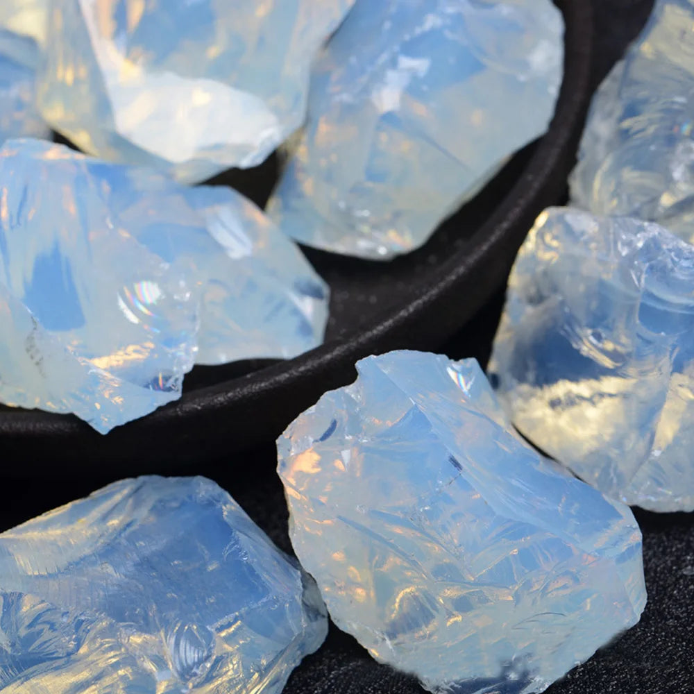 Natural Opal Rough Stones Quartz Crystal Raw Mineral Reiki Healing Crystals Gem Specimens Collectible Home Decor