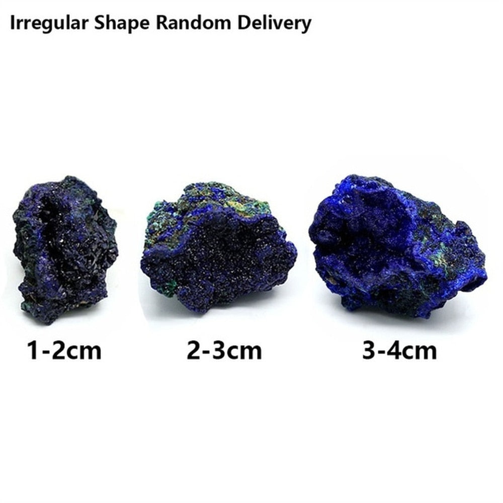 Natural Azurite Malachite Geode Crystal Mineral Specimen Reiki Healing Stone Collectible