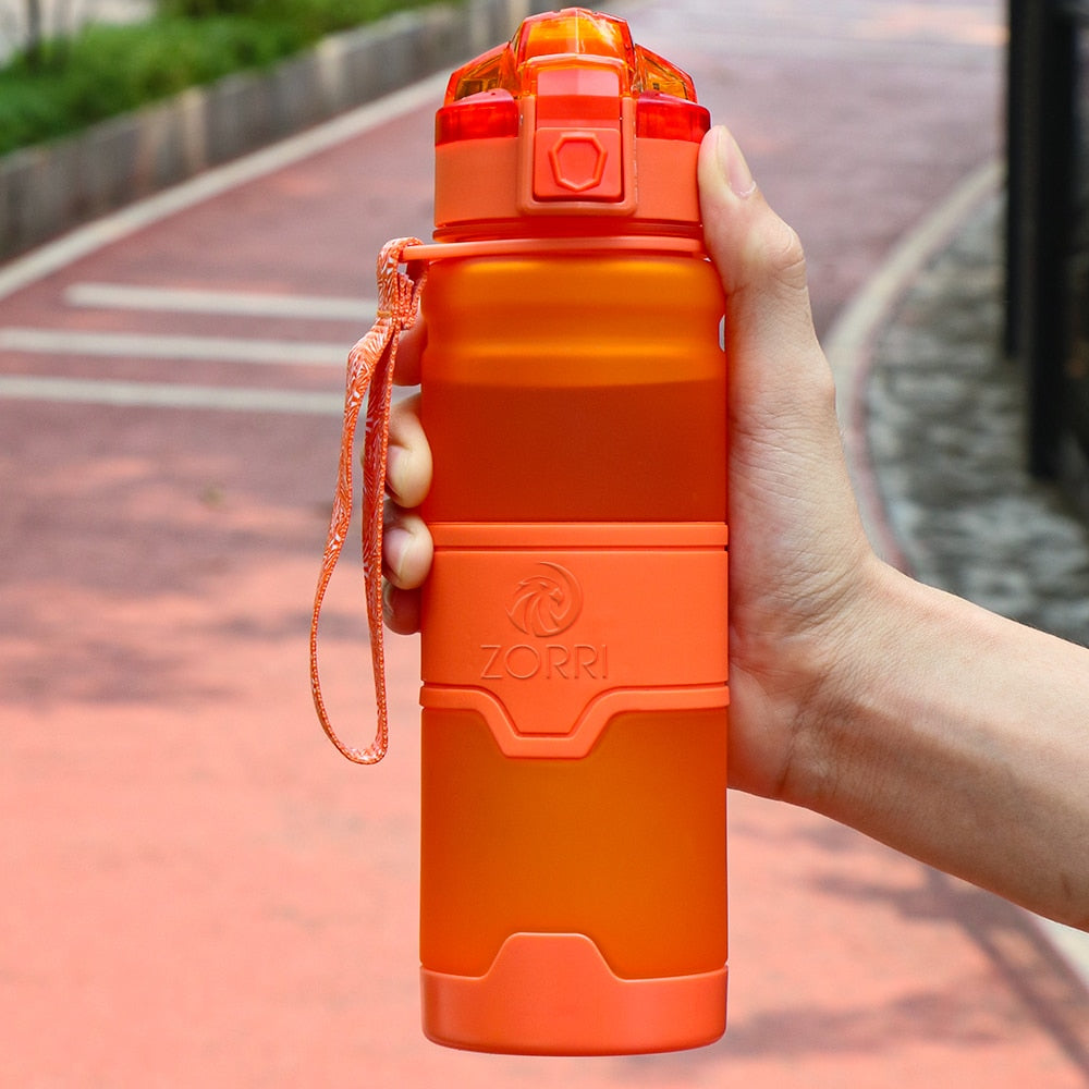 ZORRI Water Bottle Sport BPA Free Portable Gym Anti-fall Leak-proof Drinkware Outdoor Travel Camping Hiking Tritan Drink Bottle