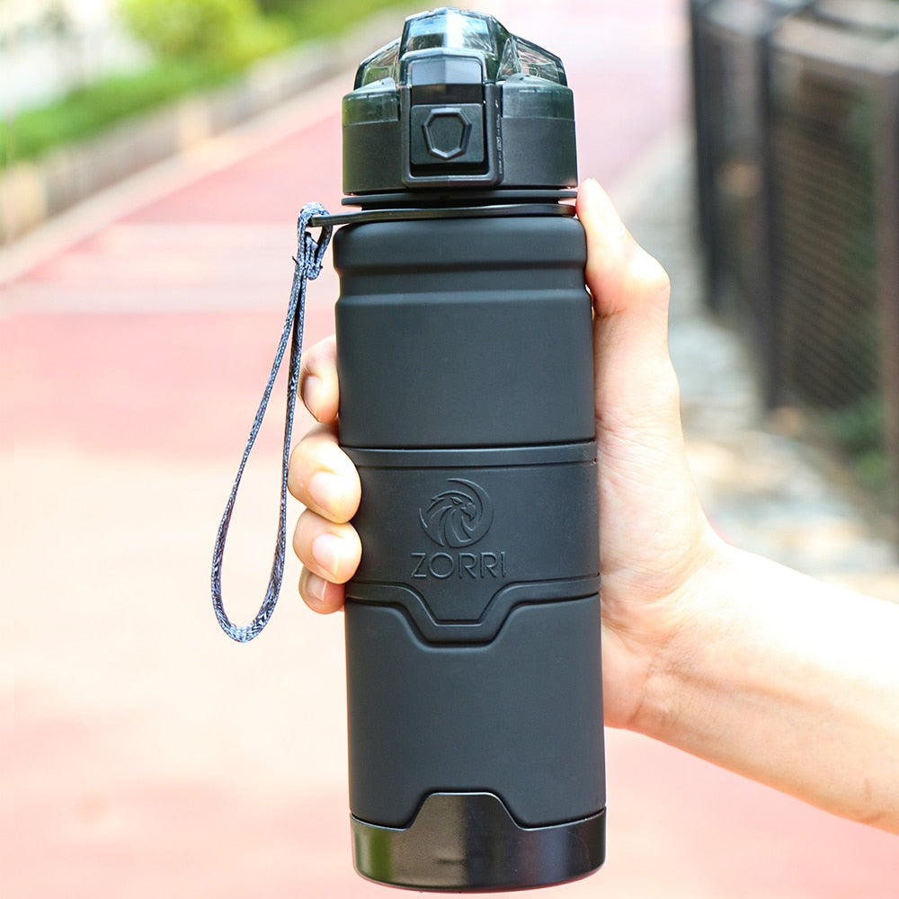 ZORRI Water Bottle Sport BPA Free Portable Gym Anti-fall Leak-proof Drinkware Outdoor Travel Camping Hiking Tritan Drink Bottle