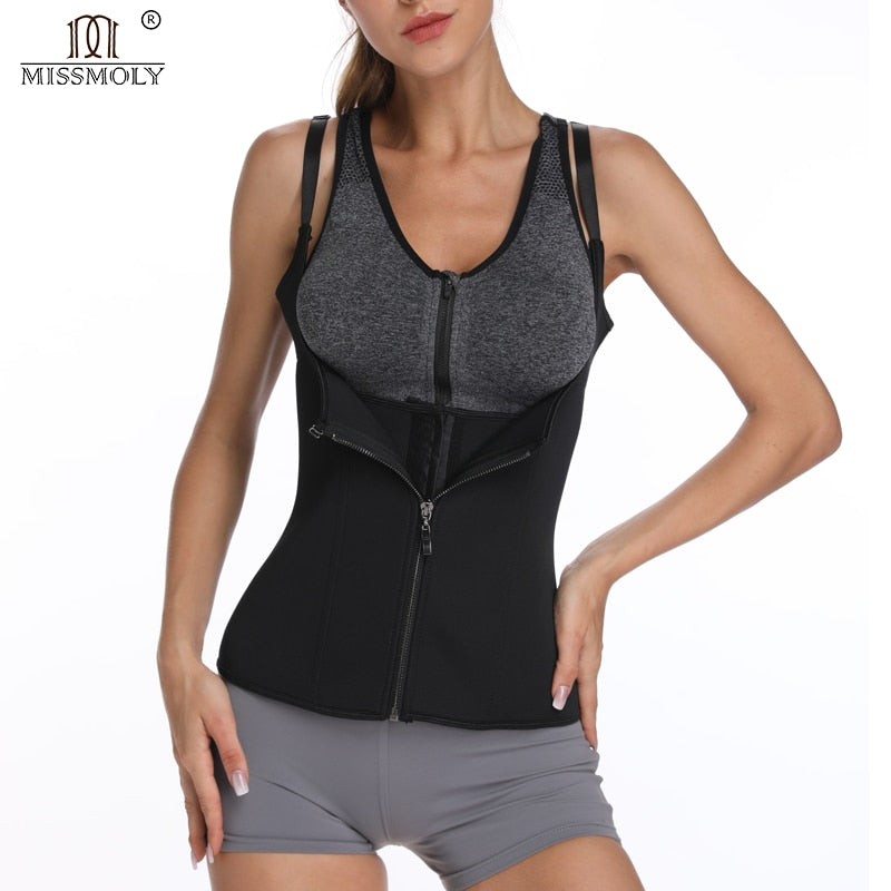 Body Shapes Neoprene Sauna Sweat Vest Waist Trainer Slimming Trimmer Fitness Corset Workout Thermo Modelling Strap Shapewear