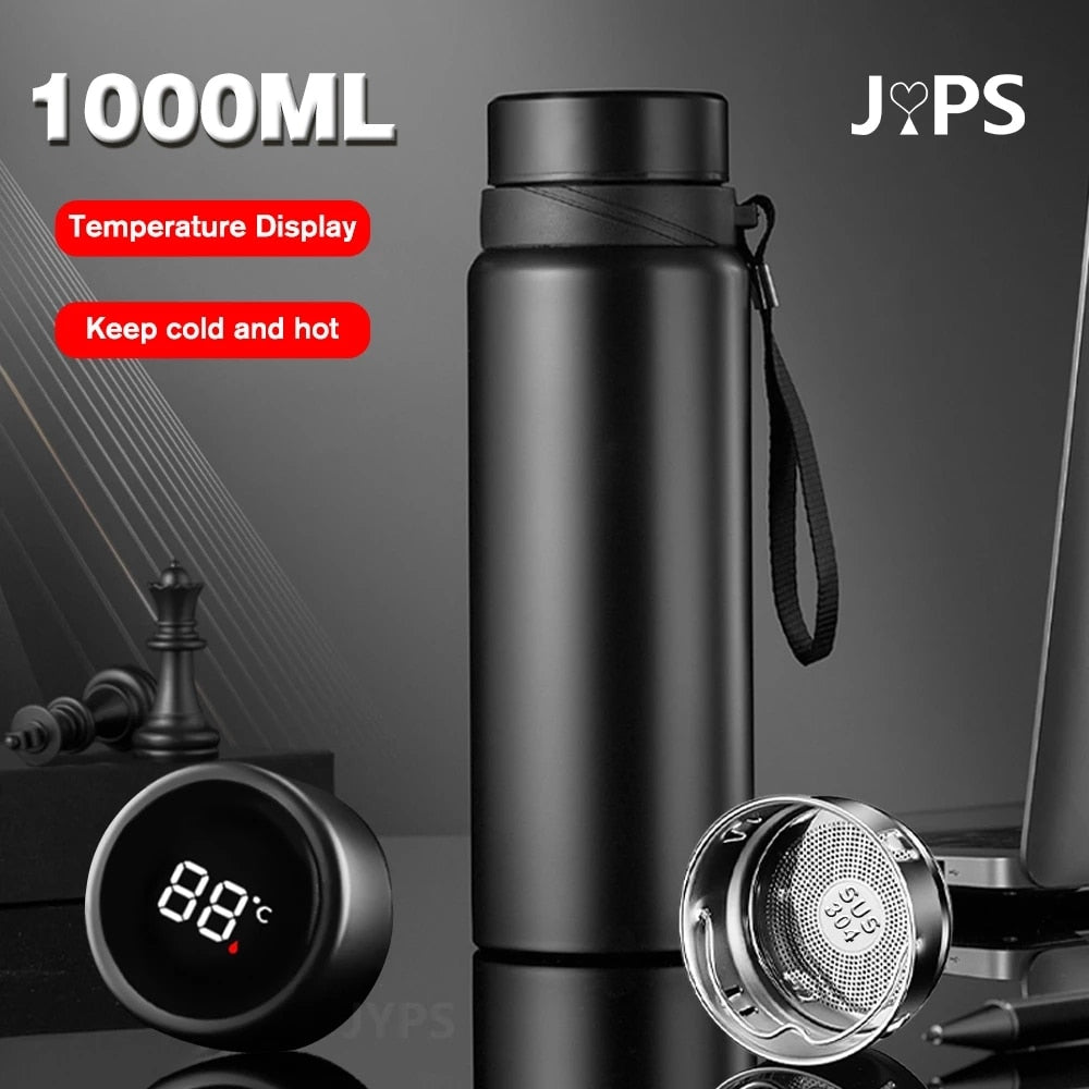 1000ML Smart Thermos Bottle Keep Cold and Hot Bottle Temperature Display Intelligent Thermos for Water Tea Coffee Vacuum Flasks