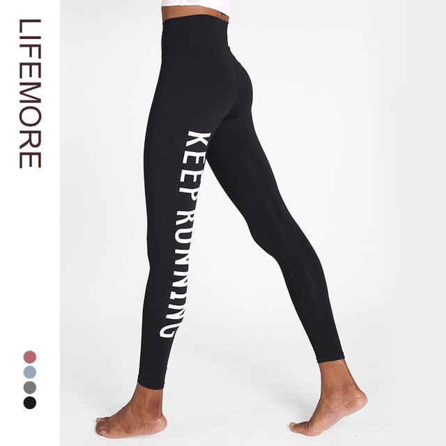 "Keep Running" Yoga Pants