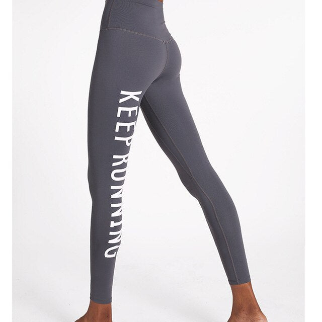 "Keep Running" Yoga Pants