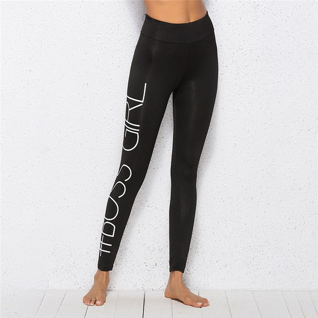 #Boss Girl Yoga Pants