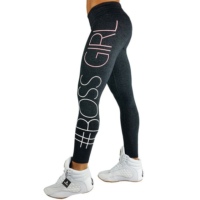 #Boss Girl Yoga Pants