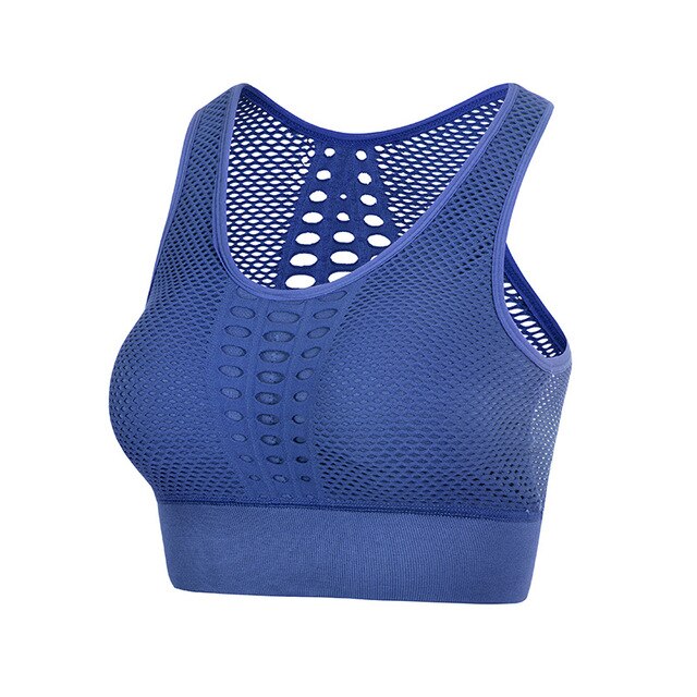 Racerback Sexy Sports Bras - High Impact Workout Gym Shockproof