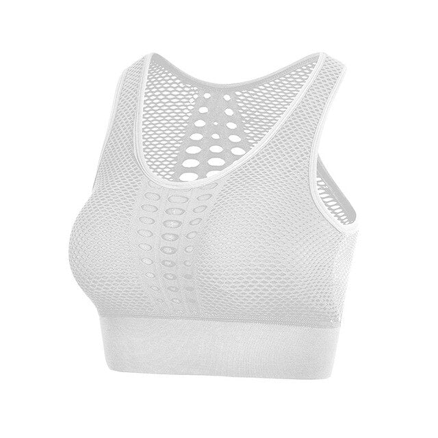 Racerback Sexy Sports Bras - High Impact Workout Gym Shockproof