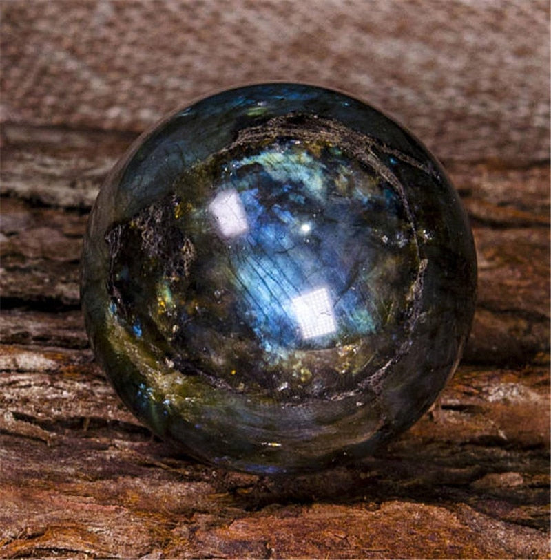 Natural Labradorite Crystal Polished Sphere Ball 100% High Quality Healing Crystal