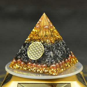Reiki Orgonite Energy Orgon Pyramid Gathering Fortune Helping Soothe the soul Chakra Resin