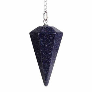 100-Unique Silver Plated Natural Healing Crystal Quartz Hexagon Pyramid Reiki Pendulum Pendant Chakra Amulet Jewelry