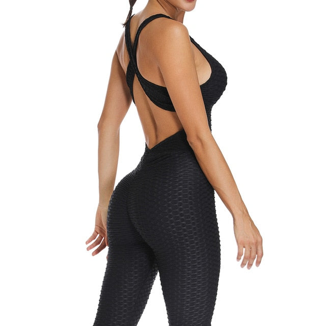 Fitness Women Sport Suit Jumpsuit