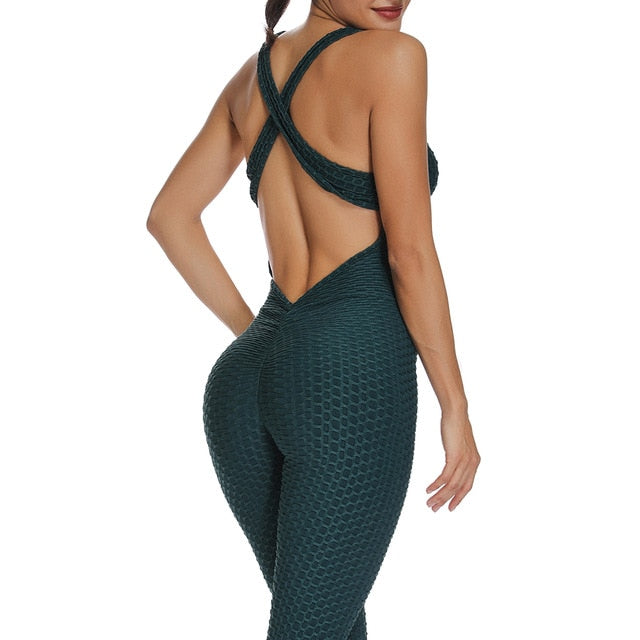 Fitness Women Sport Suit Jumpsuit