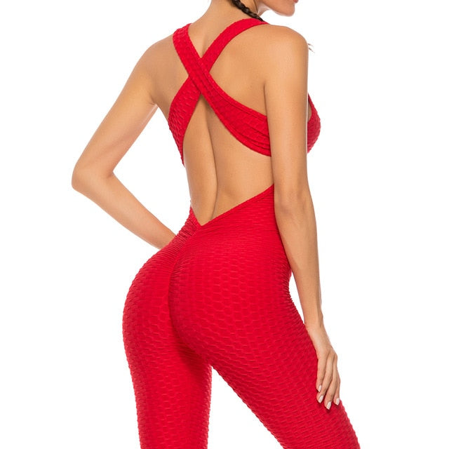 Fitness Women Sport Suit Jumpsuit