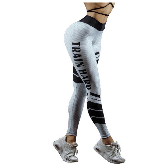 "Train Hard" Yoga Pants