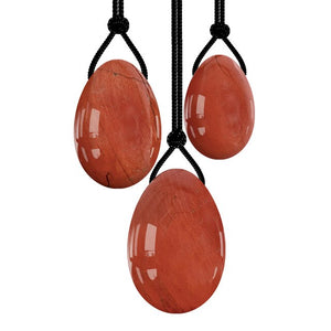 Red Jasper Yoni Egg Set Yoni Wand 100% Natural Precious Gemstone for Kegel Exercise