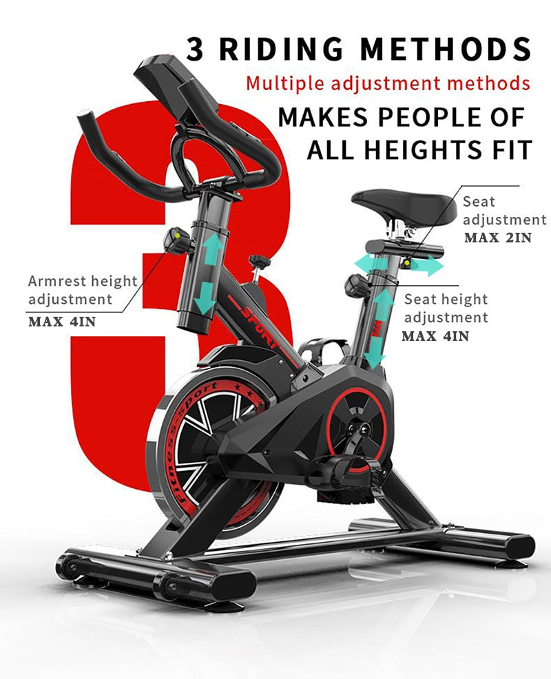 Indoor Exercise Bike Weight Loss Folding Spinning Bike Fitness Equipment Recumbent Cycling