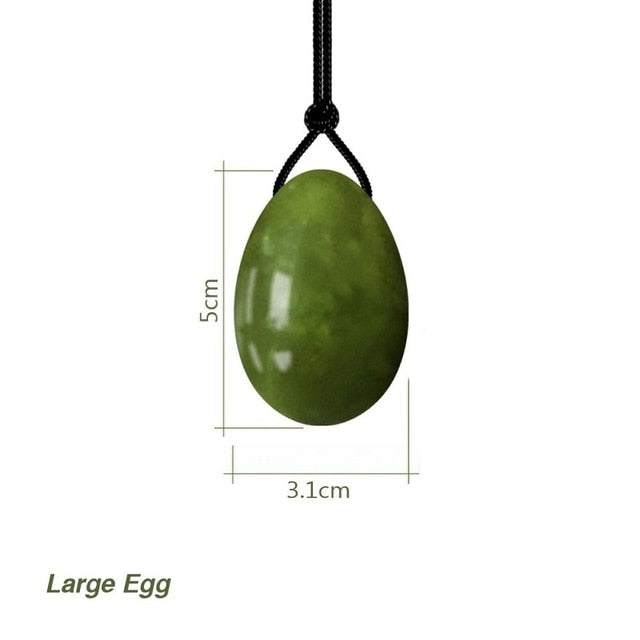 Natural Jade Egg Kegel Women Pelvic Floor Muscle Kegel Exercise Yoni Egg