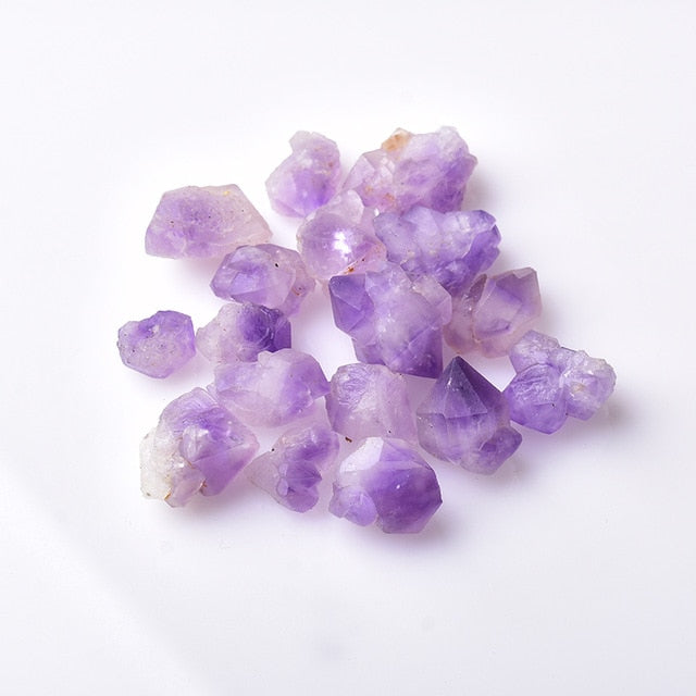 50/100g Natural Amethyst Raw Quartz Small Cluster Healing Reiki Stone Crystal Raw Crystals
