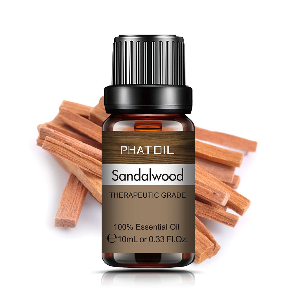 10ml 30ml 100ml Pure Natural Sandalwood Essential Oils for Yoga Meditation Frankincense Clary Sage Lavender Diffuser Aroma Oil