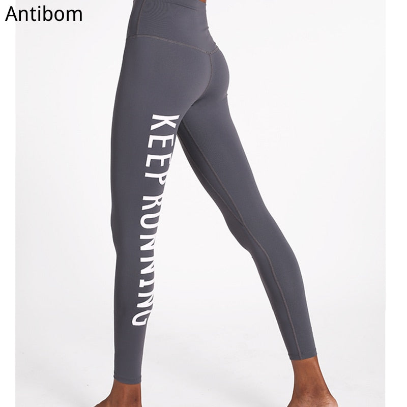 "Keep Running" Yoga Pants