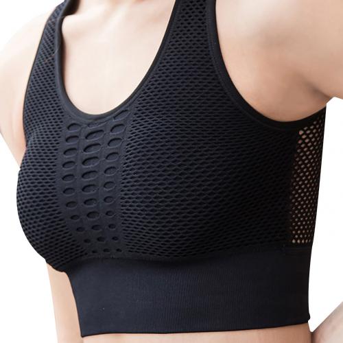 Breathable Sports Bras,Women Hollow Out Padded Sports Bra Top