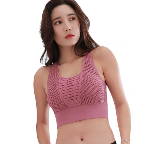 Breathable Sports Bras,Women Hollow Out Padded Sports Bra Top