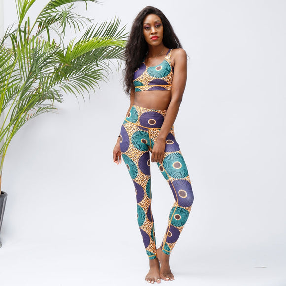 Yoga Wear African Prints Set